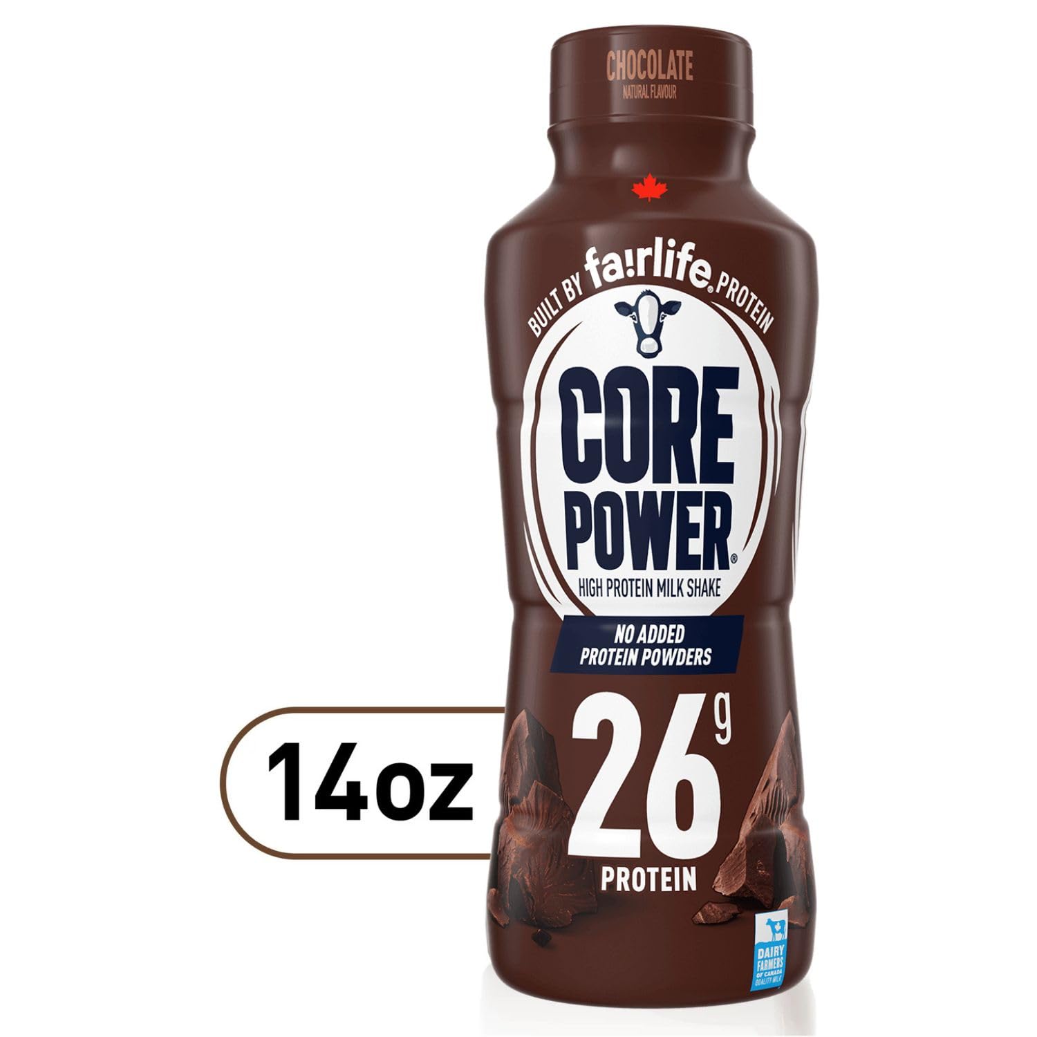 Chocolate Protein Milk Shakes, 414mL, Pack of 12 C185