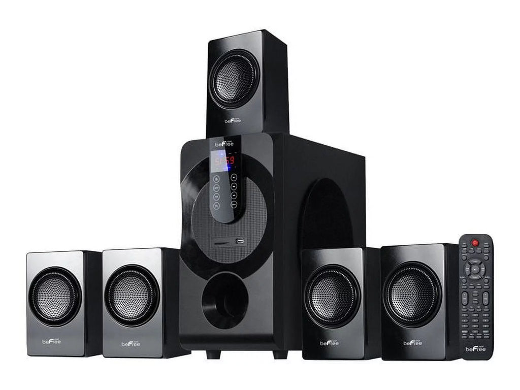5.1 Channel Surround Sound Bluetooth Speaker System in Black A629