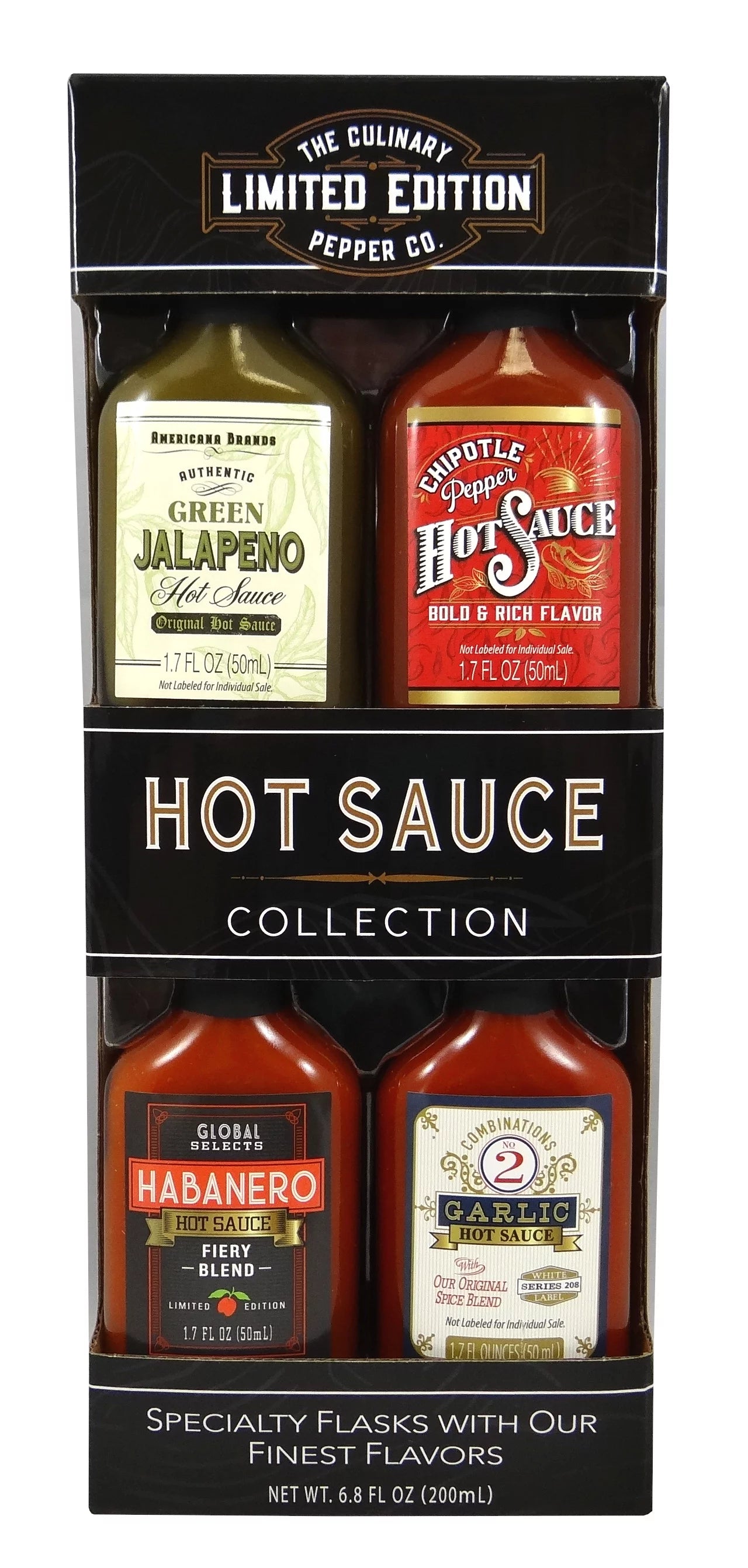4 Pack Hot Sauce Gift Set, 6.8 fl oz V32157