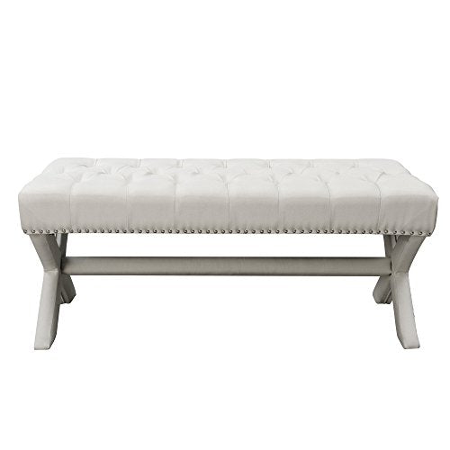 Dark Grey Velvet Bench U114