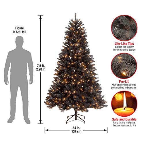 7.5 Feet Pre-Lit Artificial Christmas Tree with Stand J4816