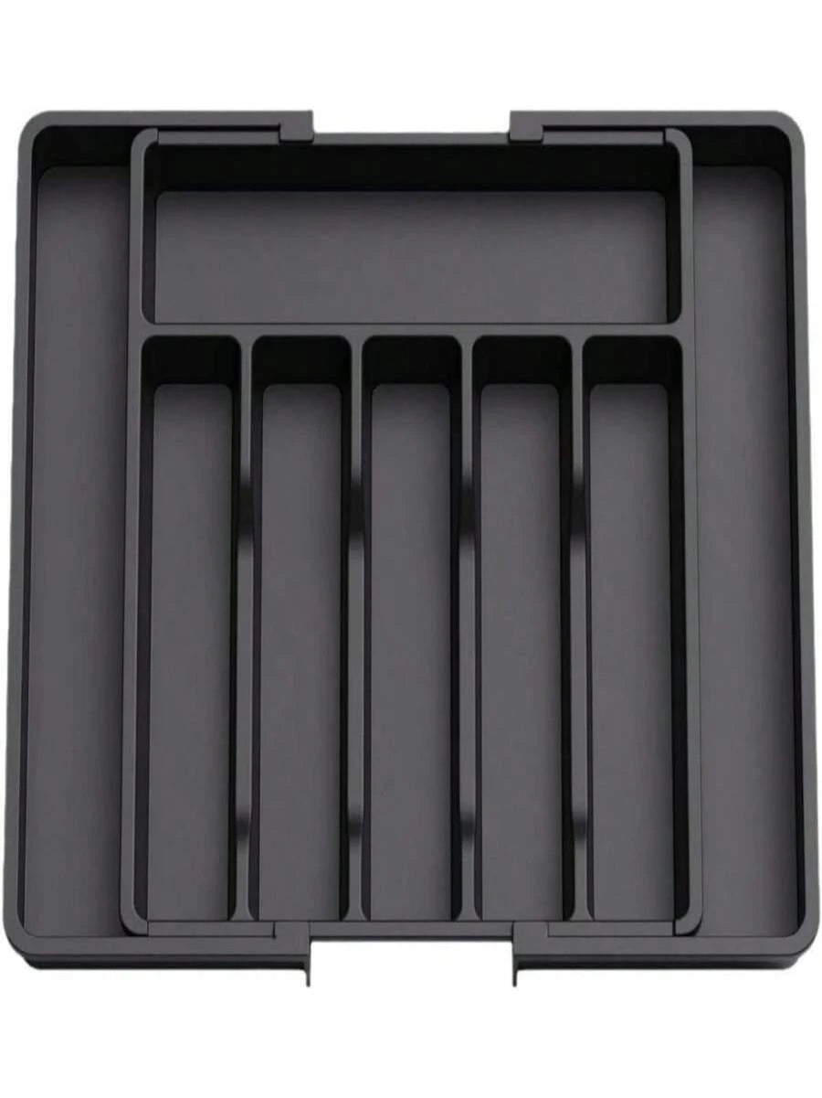 Expandable Black Silverware Utensil Organizer Z10274