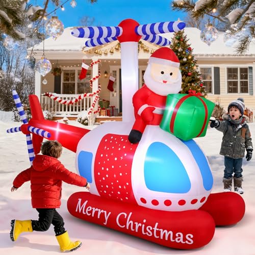 14 FT Santa Claus Inflatable Outdoor Decoration with Gift Bag and Built-in LED Lights E7011