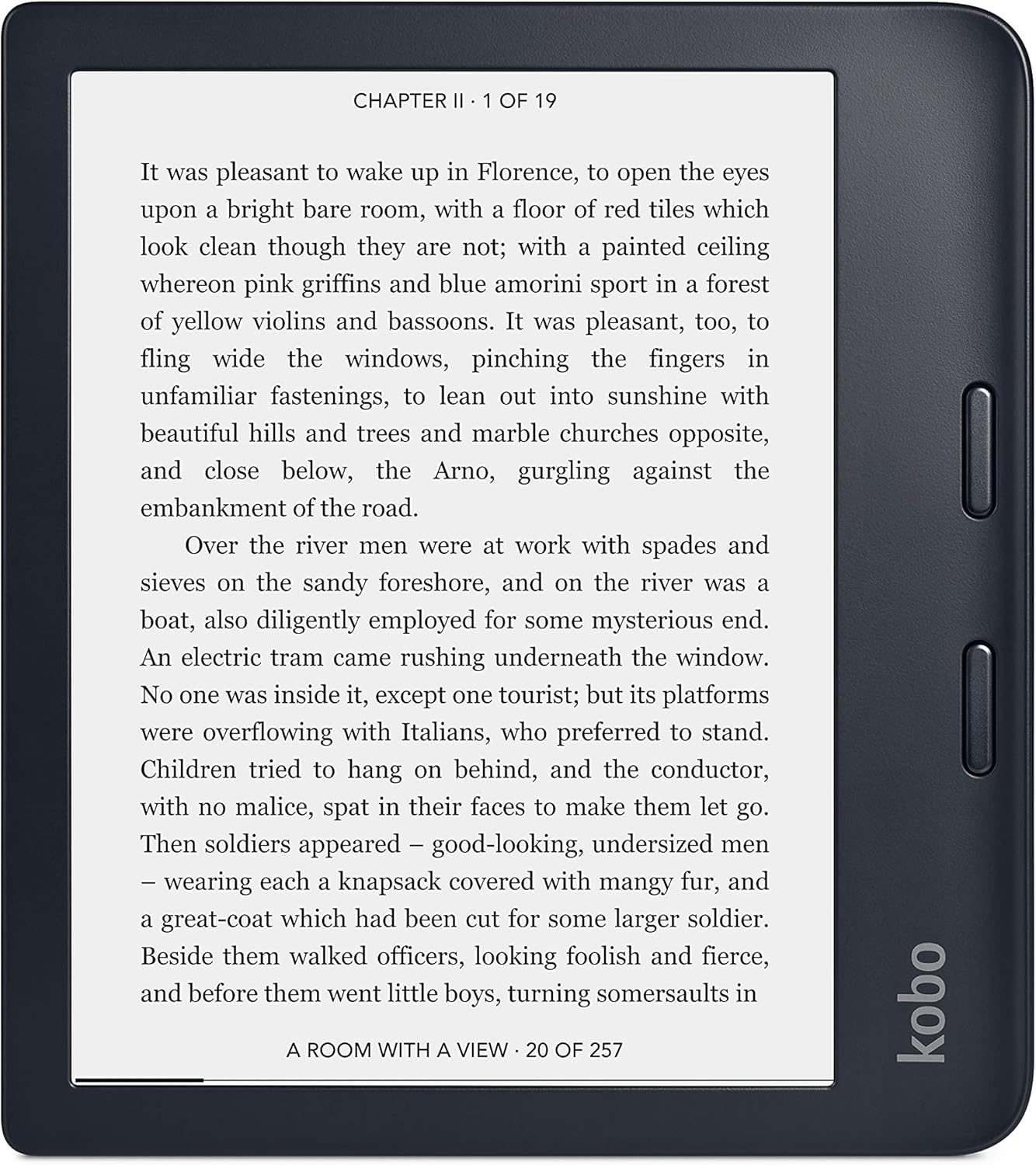 32GB Black Waterproof eReader with 7” Glare Free Touchscreen A175725