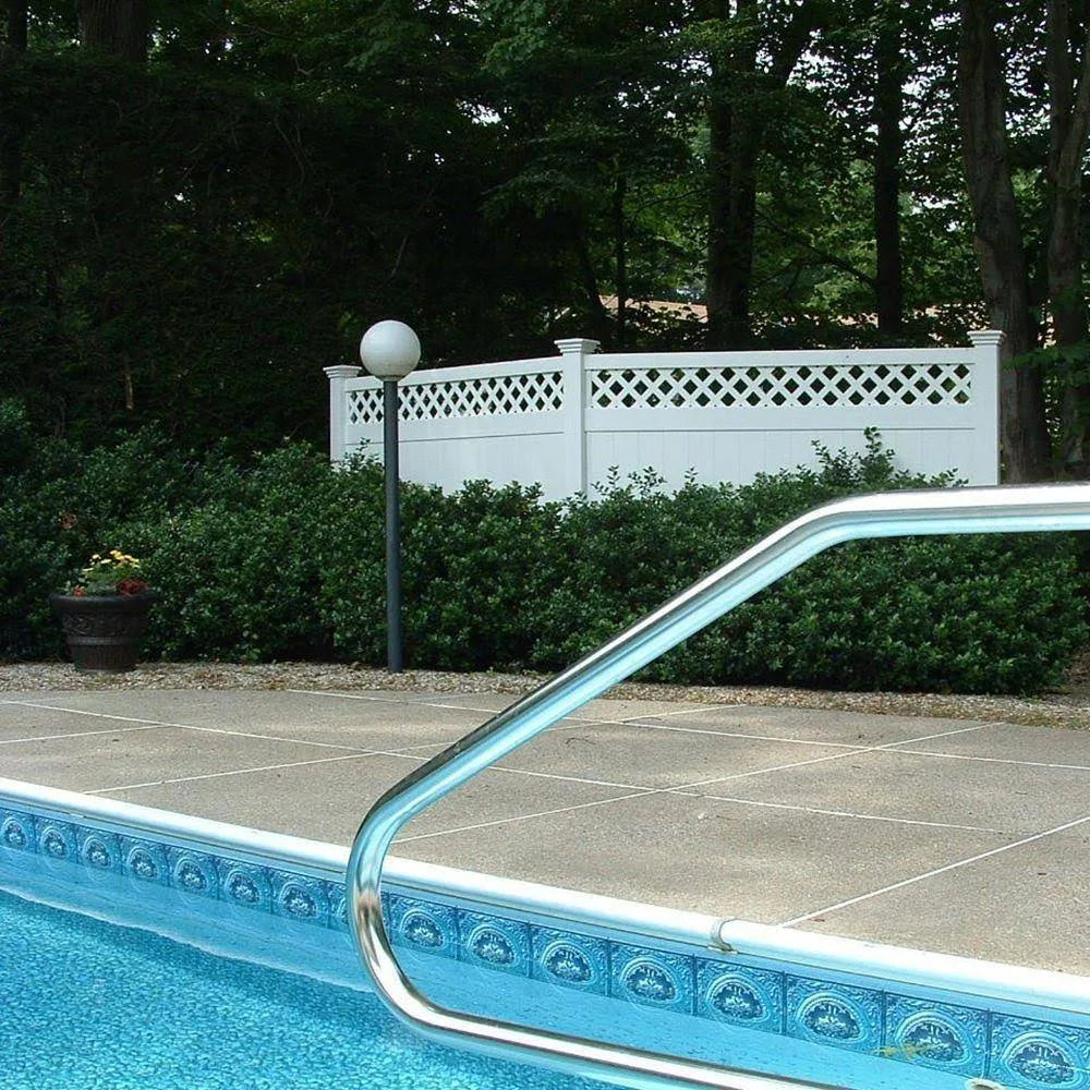 Vinyl Privacy Fence Panel Kit 6ft. H x 8ft. W White Q763054