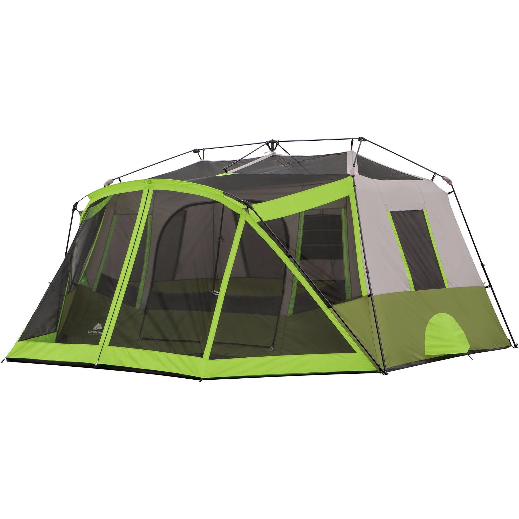 14' x 13.5' 9 Person 2 Room Instant Cabin Tent with Screen Room R641