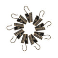 24pcs Stainless Steel Curtain Clips (White, 24) G543