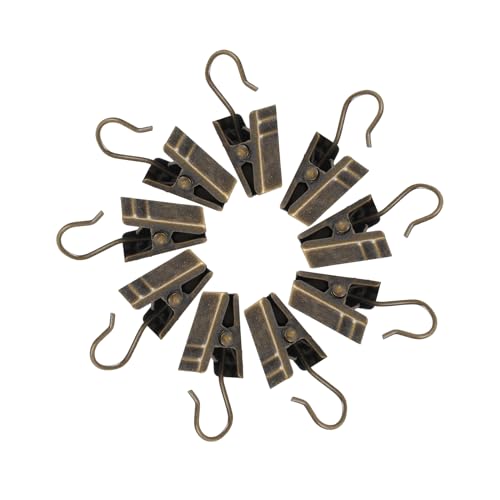 24pcs Stainless Steel Curtain Clips (White, 24) G543