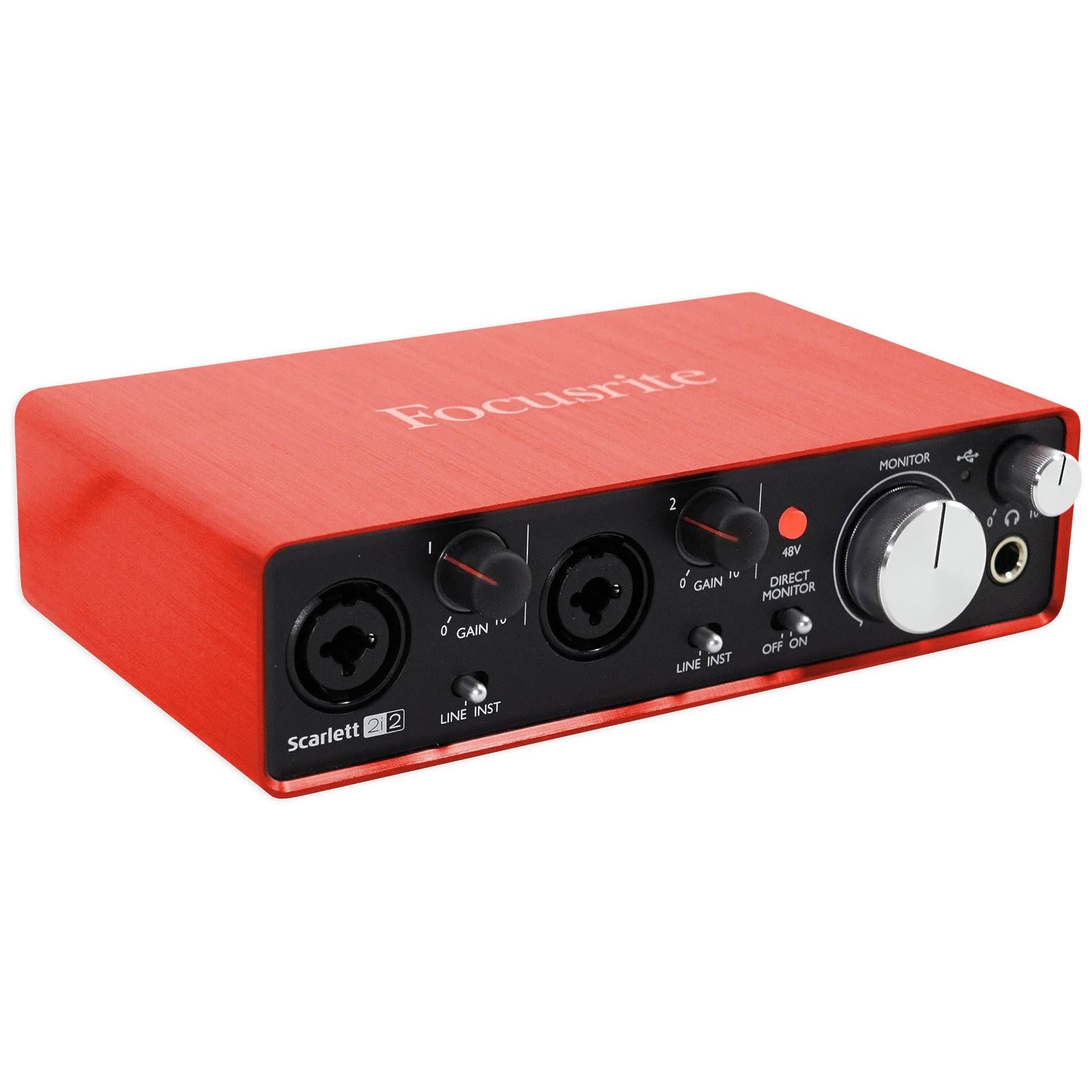 USB Audio Interface with Microphone, Headphones, stand clip M307