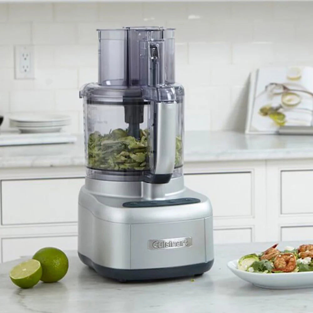 11 Cup Silver Food Processor with 12 Piece Stainless Steel Knife Set Y972118