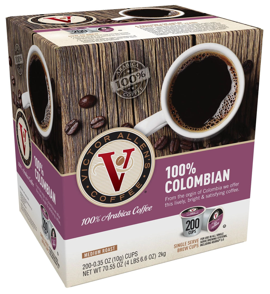 100% Colombian Single Serve K-Cup, 200 Count A453390