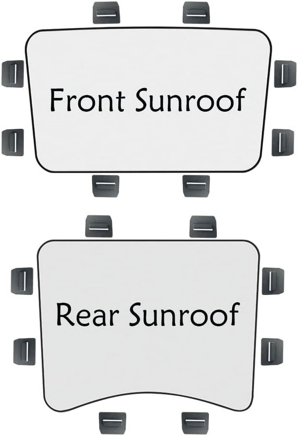 16 PCS White Sunshade Clips for Roof Shade E39515