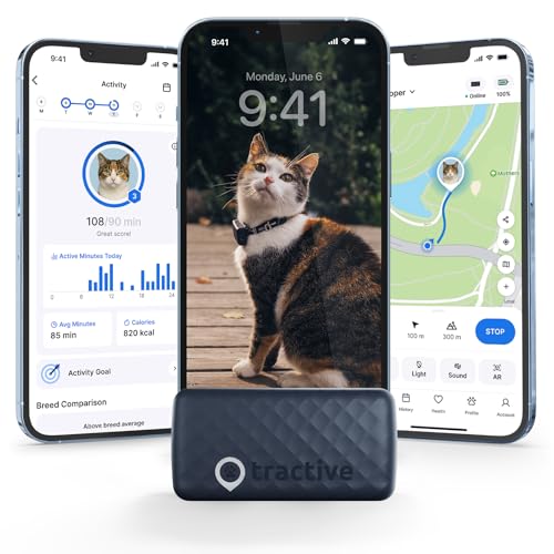 Brown GPS Cat Tracker with Breakaway Collar A4256