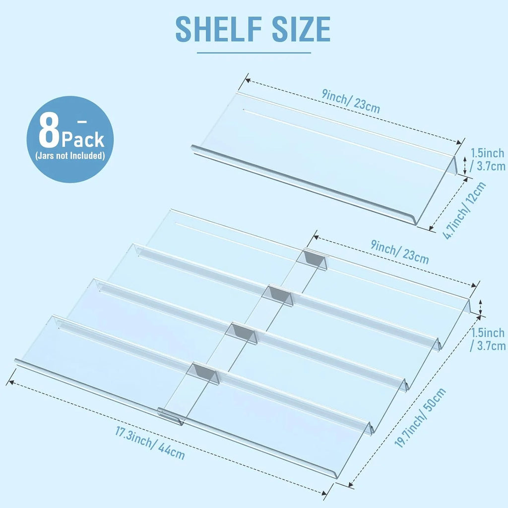 Clear Acrylic 4 Tier Spice Drawer Organizer V15536