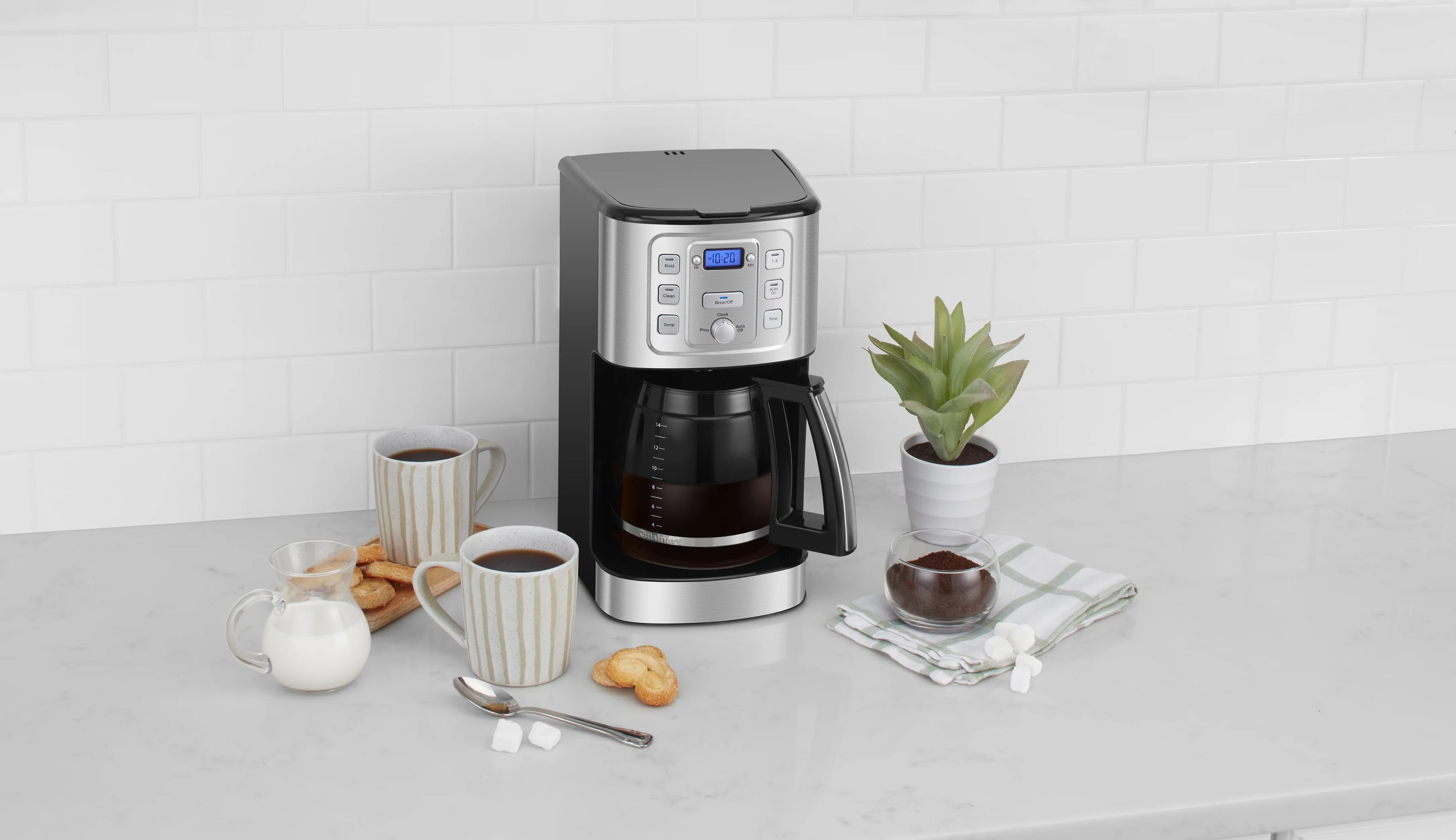 12-Cup Black Stainless Coffeemaker J5188