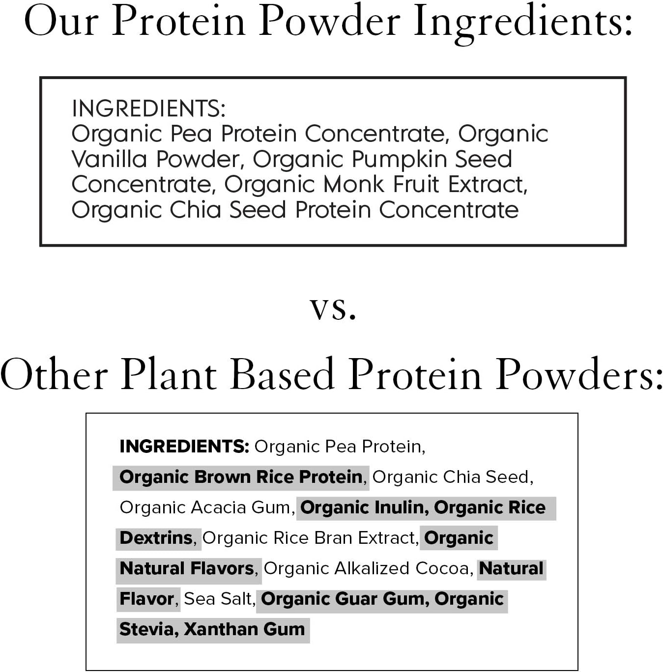Vanilla Plant Based Protein Powder, 20.9 oz Pack of 2 Q3296