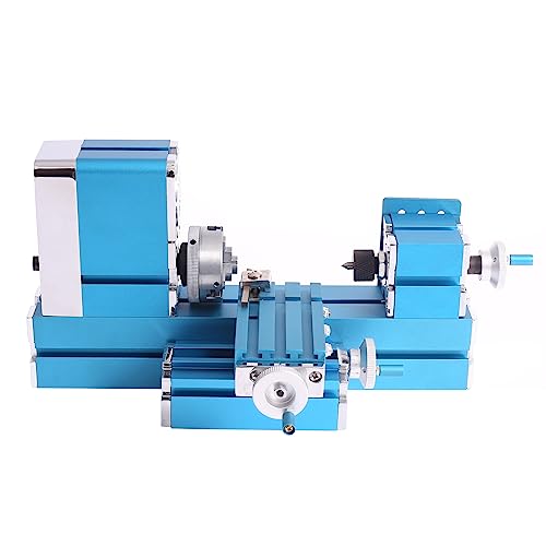 Miniature Metal Lathe - 36W 20000RPM Blue L3027