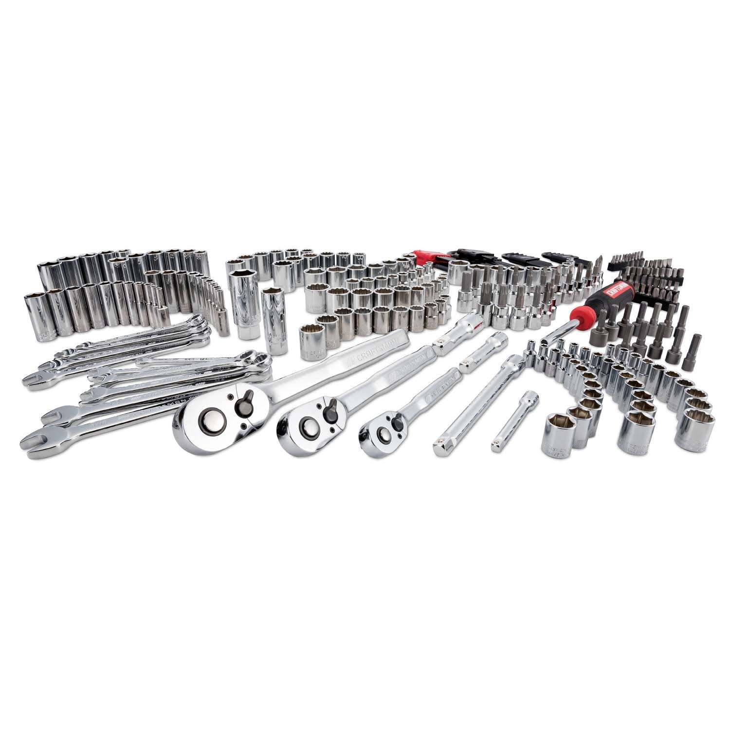 268 pc. 1/4, 3/8 and 1/2 in. Drive 12 Point Mechanic's Tool Set C349