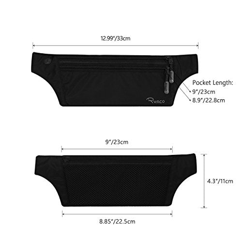 Slim RFID Blocking Hidden Wallet Travel Pouch with Adjustable Strap U87841