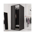 Movable Changing Room with Shading Fabric Cloth and Metal Frame (Grey, 85x85x200cm) R46568
