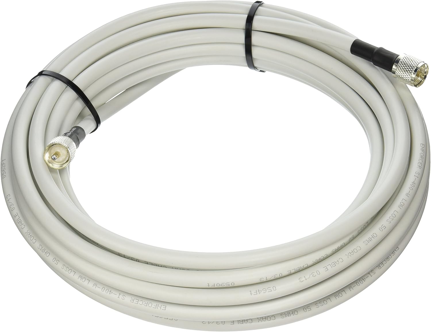 35 ft MPD400 Coaxial Cable with UHF PL259 Male Crimp Connectors T76843