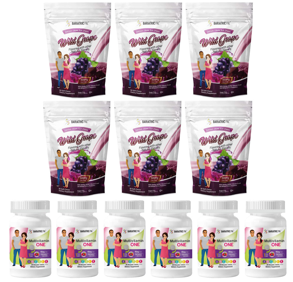 6-Month Supply Chewable Multivitamin with Iron and Calcium Citrate L976