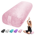 Rectangular Yoga Bolster Pillow with Velvet Cover Q387