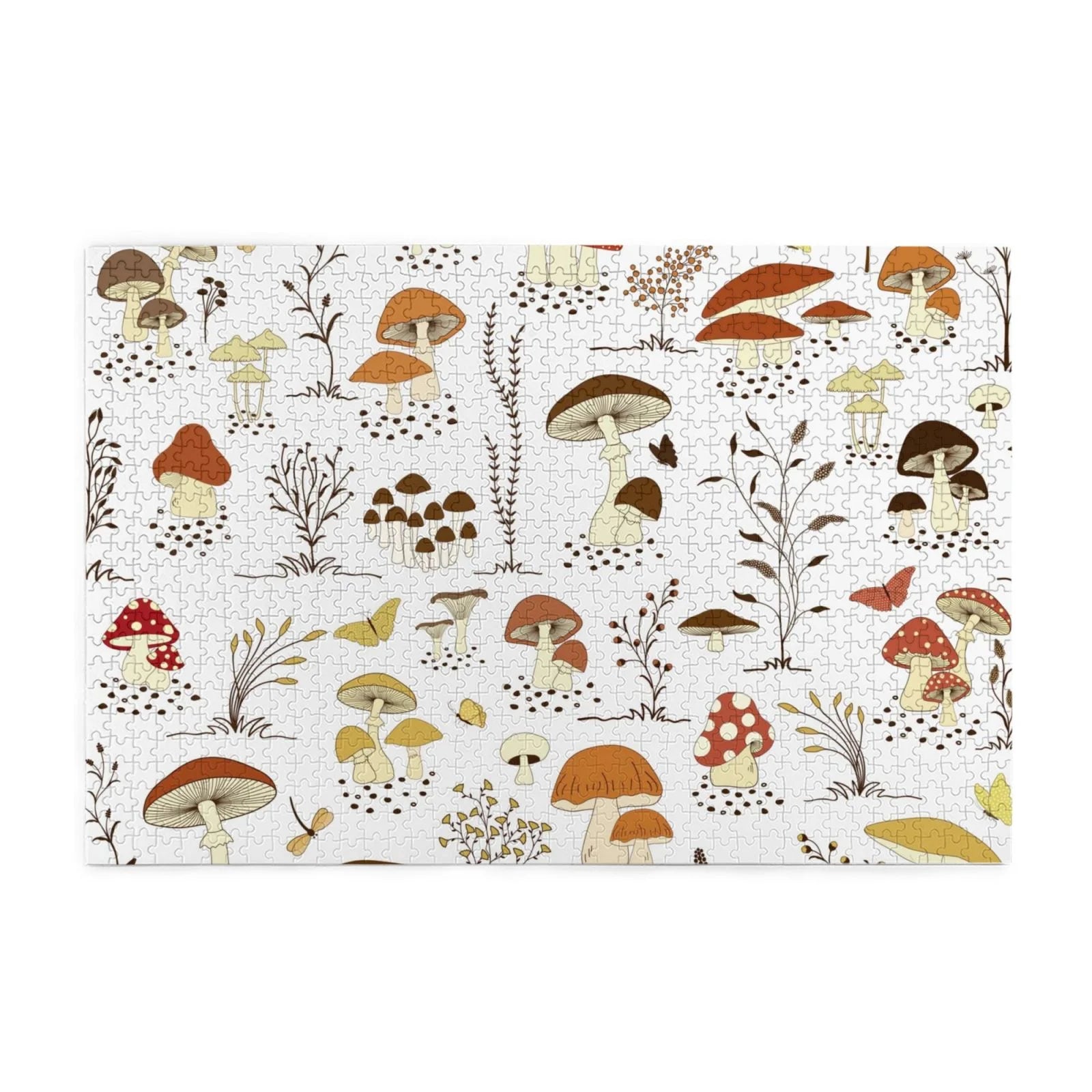 1000 Pieces Jigsaw Puzzles Mushrooms And Butterflies N28496