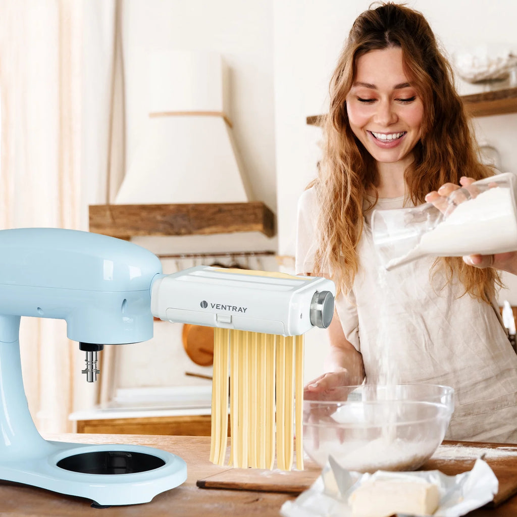 3 in 1 Pasta Maker Attachment for KitchenAid Stand Mixers with Cleaning Brush U508150