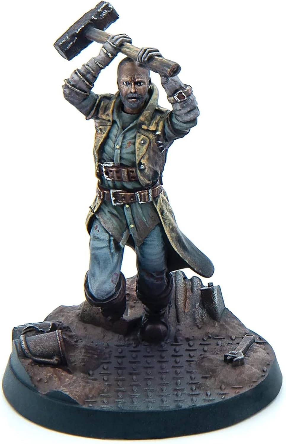 6 Unpainted Resin Miniatures with Scenic Bases N42782