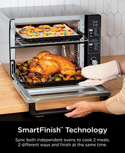 12-in-1 Double Oven with FlexDoor, Stainless Steel D602