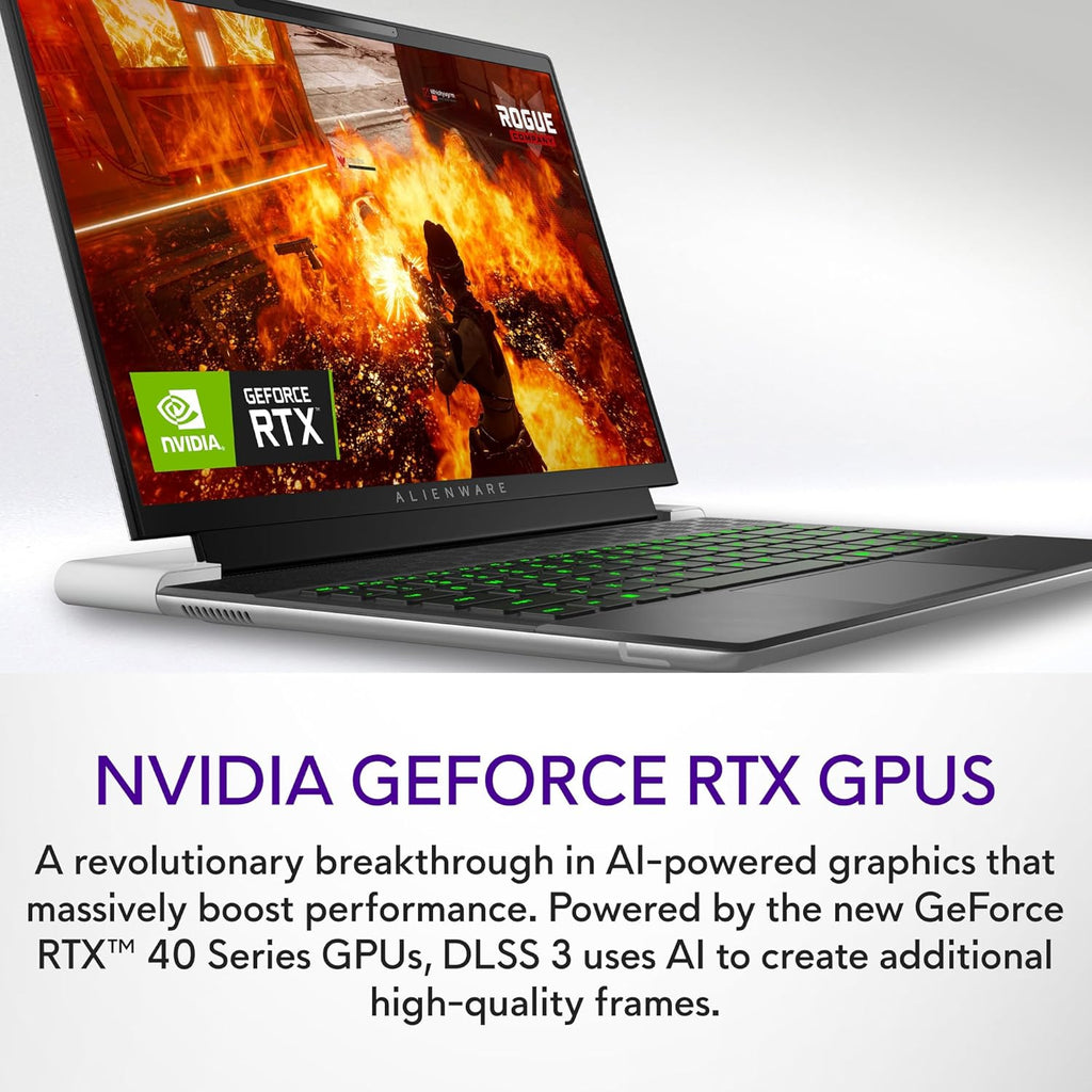 14" QHD+ 165Hz Gaming Laptop, Intel Core i7, NVIDIA GeForce RTX 4060 8GB, 32GB RAM, 1TB SSD, Lunar Silver R8211