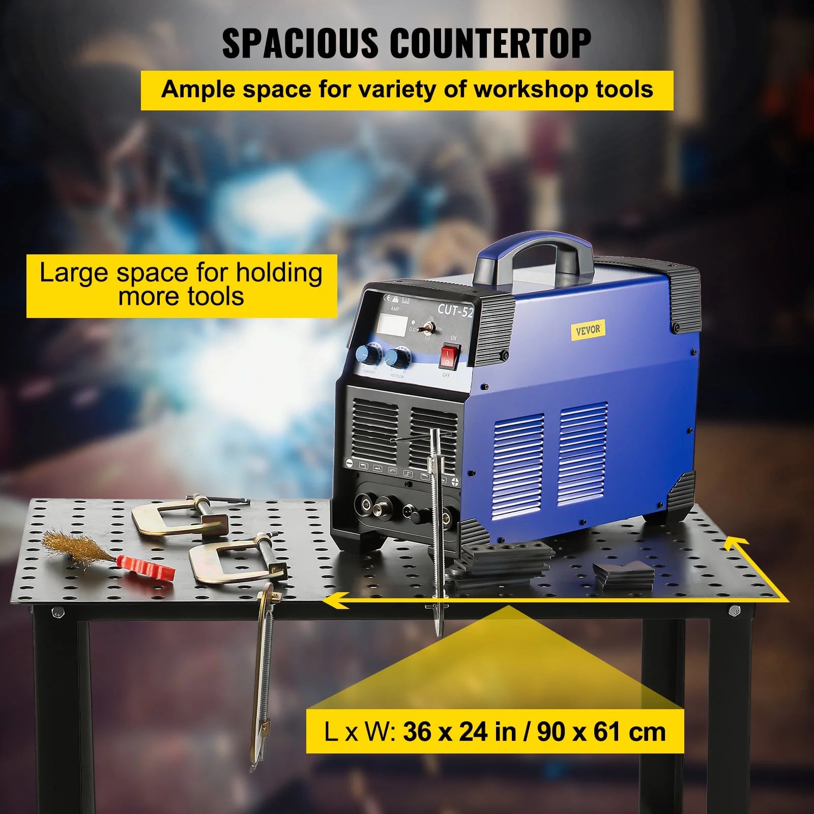 36 x 24 Adjustable Welding Table Q41023