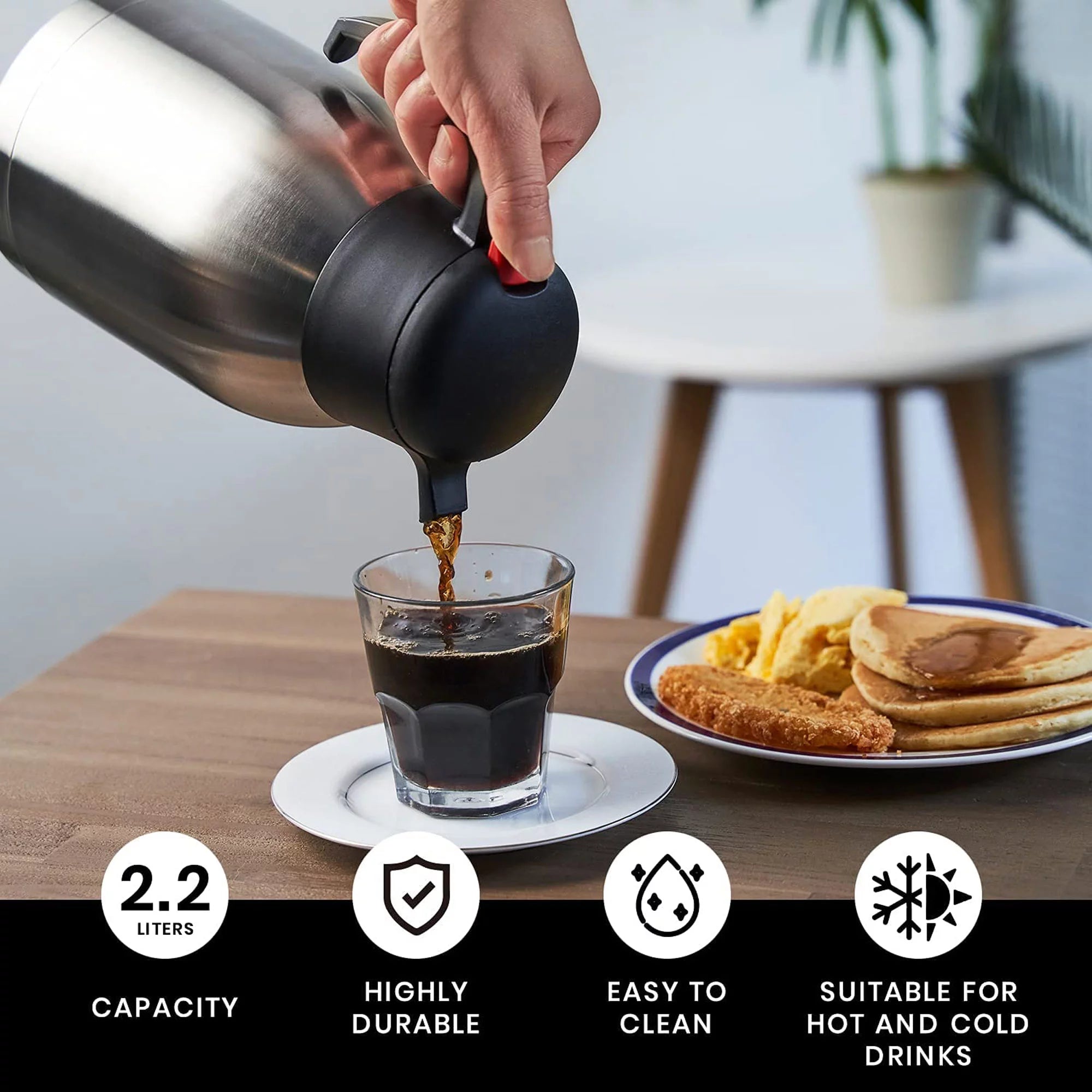 12 Cup Stainless Steel Pour Over Coffee Maker D2740