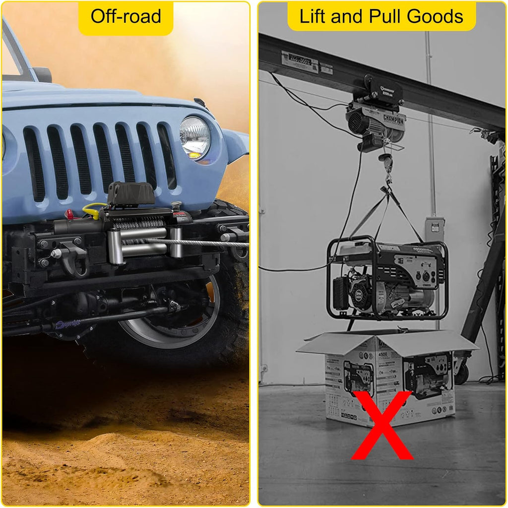 13000lbs Electric Winch with 85ft Cable Steel L7519