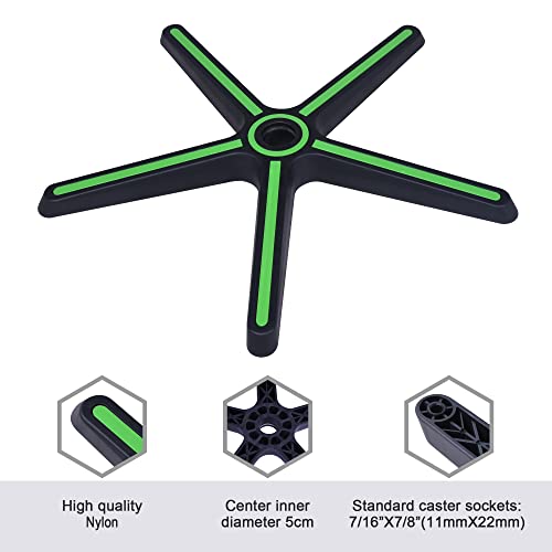 28 inch Nylon Heavy Duty Gaming Chair Base with 5 Casters I280794