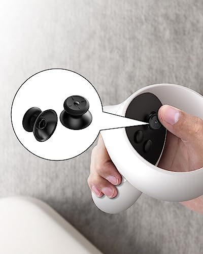 Thumbsticks Replacement for Oculus Quest 2 Controller (Black-2-in-1) P16722