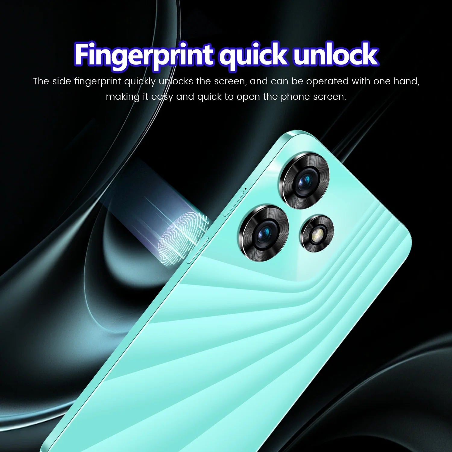 Black 6.52" 4G Dual Sim Unlocked Android Smartphone O29574