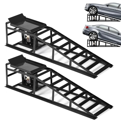 2PCS Heavy Duty Hydraulic Car Ramps D39031