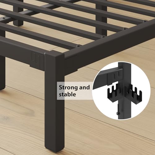 Black Full Size Metal Platform Bed Frame F565688