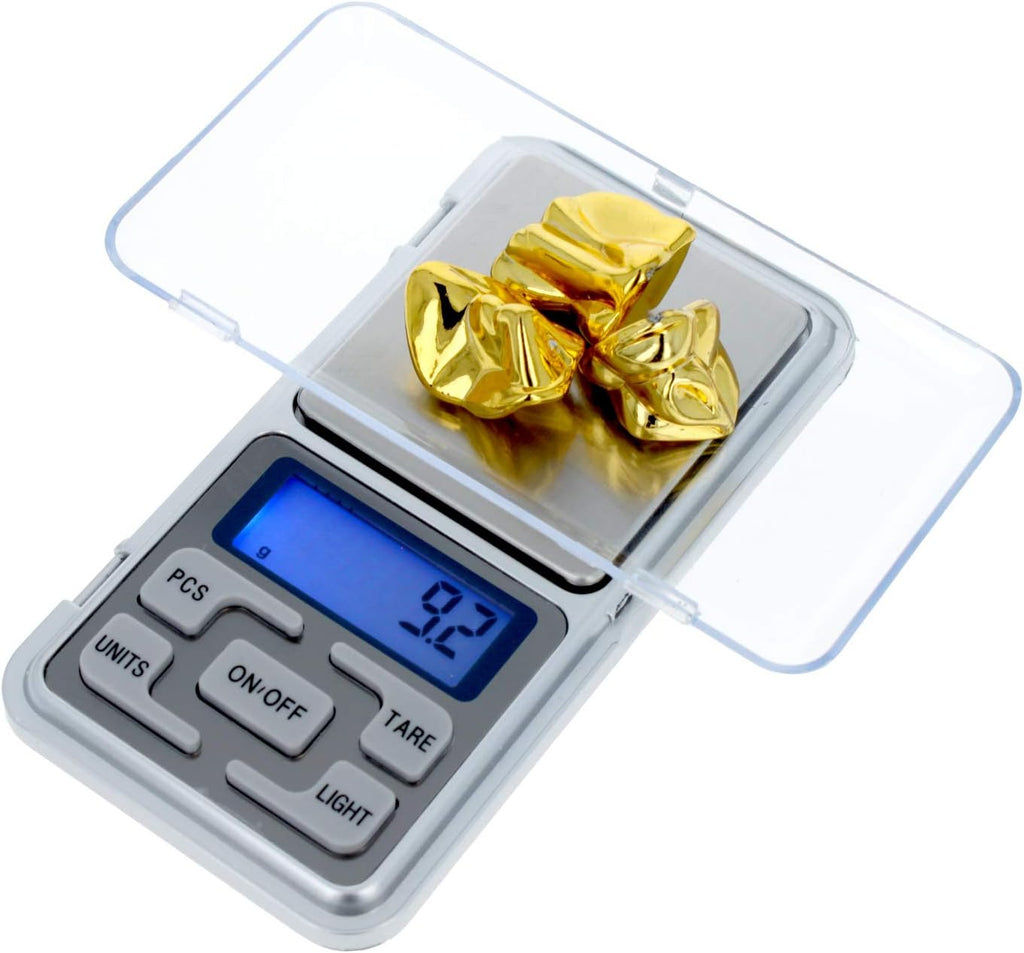 Gold Prospecting Pan Kit with Glass Vials Pocket Scale 7pc I384562