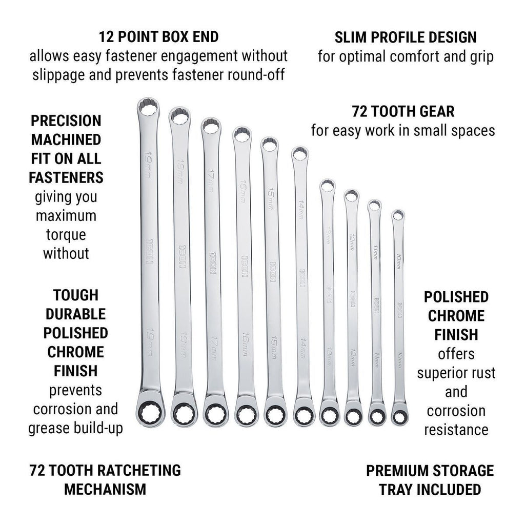 7 Piece SAE Double Box Ratcheting Wrench V8103