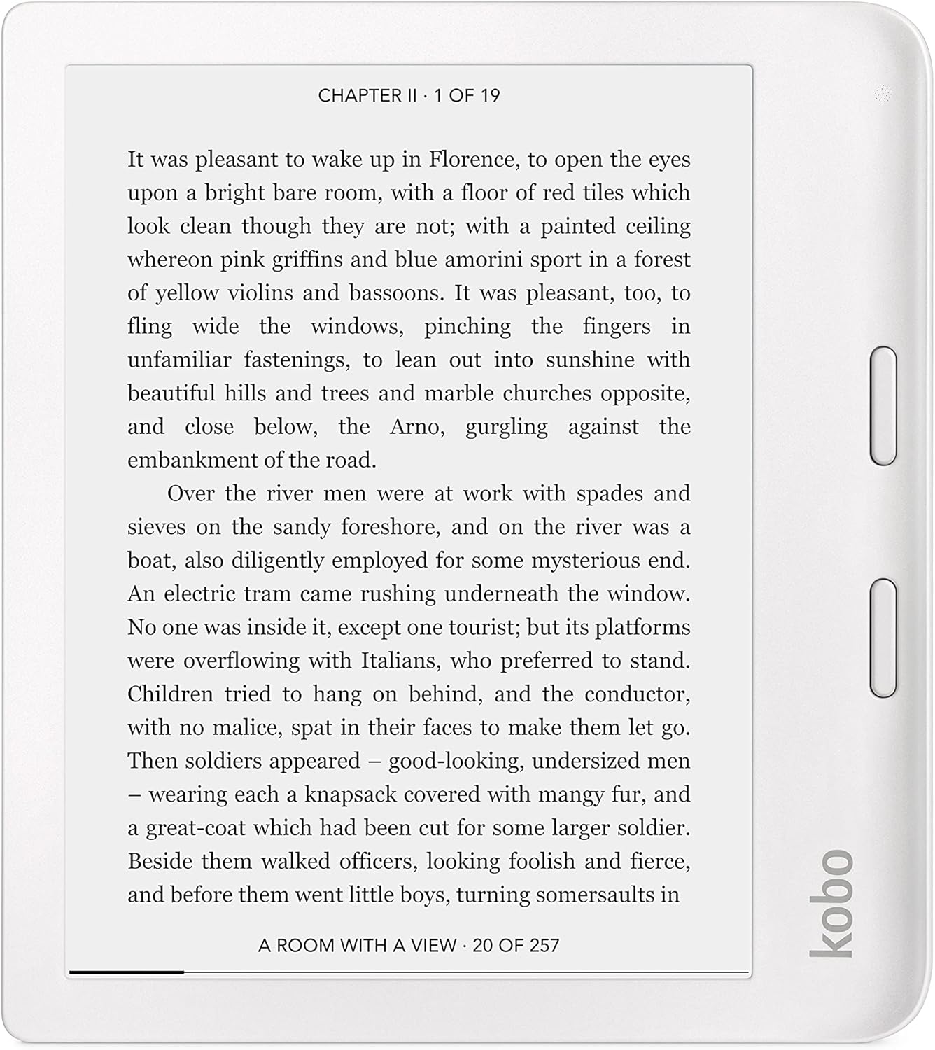 32GB Black Waterproof eReader with 7” Glare Free Touchscreen A175725