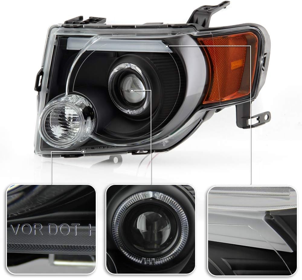 Black Housing LED Projector Headlights for Ford Escape H35466