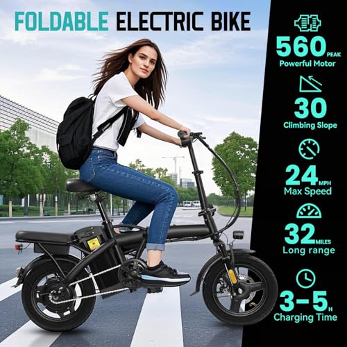 14" Mini Foldable Electric Bicycle with 560W Motor H138