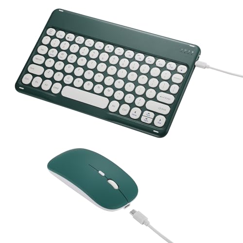 Pink Retro Bluetooth Keyboard and Mouse Combo I627