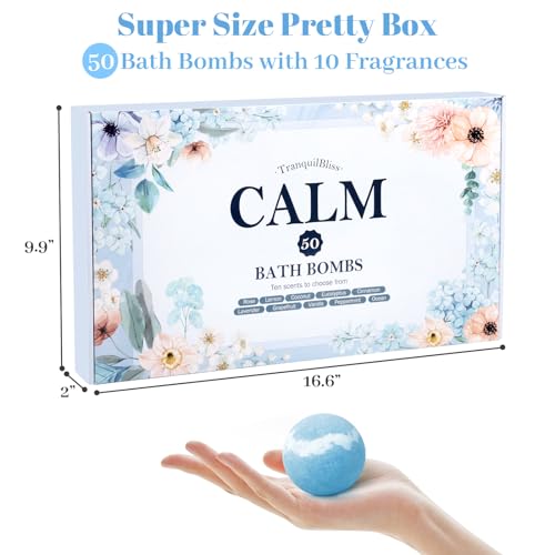 50 PCS Bath Bombs with 10 Scents A212