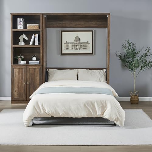 White Queen Size Wall Bedframe P16085