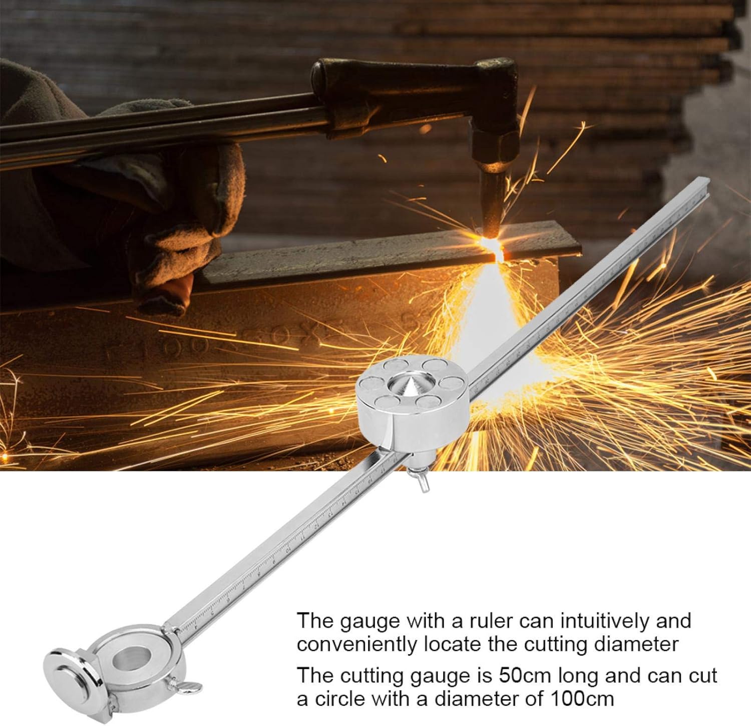 Stainless Steel Oxygen Welding Cutting Tool Accessories with Scale Ruler T412