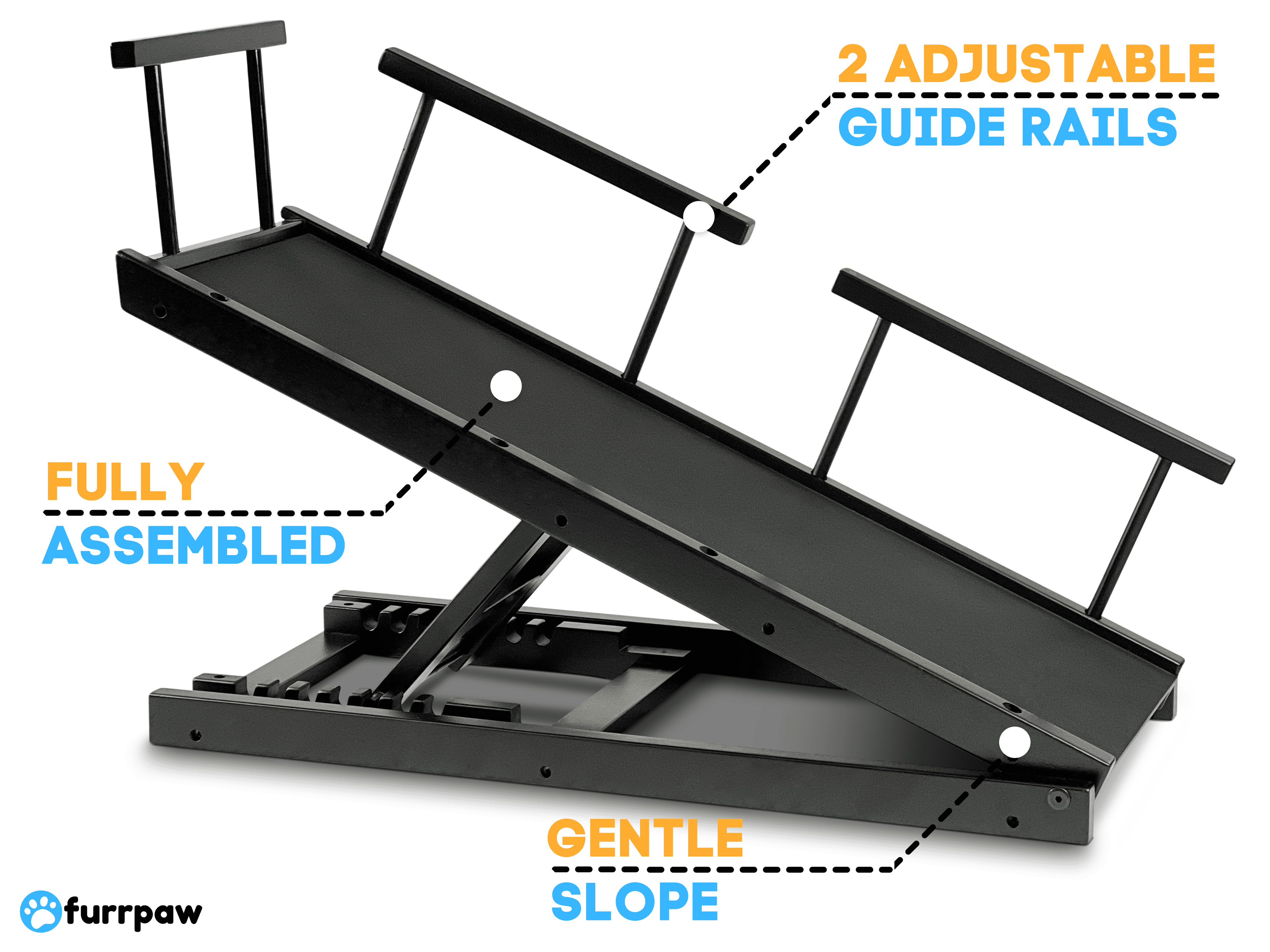 Adjustable 10" to 20" Anti Slip Pet Ramp for Couch S3970